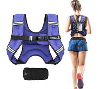 BAGAIL Weighted Vest for Strength Training, Bust Size Adjustable, Convenient Pocket, Iron Sand Weighted Vests, Ideal for Gym Workouts, Yoga Training and Aerobic Exercises, 5.5kg/12lb, Purple