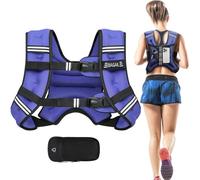 BAGAIL Weighted Vest for Strength Training, Bust Size Adjustable, Convenient Pocket, Iron Sand Weighted Vests, Ideal for Gym Workouts, Yoga Training and Aerobic Exercises, 11.4kg/25lb, Purple