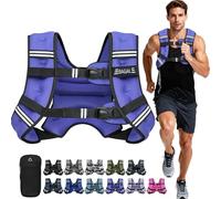 BAGAIL Weighted Vest for Strength Training, Bust Size Adjustable, Convenient Pocket, Iron Sand Weighted Vests, Ideal for Gym Workouts, Yoga Training and Aerobic Exercises, 9.1kg/20lb, Purple