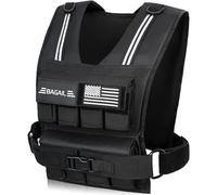 BAGAIL Weighted Vest for Strength Training, Removable Iron Weights, Adjustable Bust Size, Heavy Duty Fitness Vest for Man Woman, Ideal for Gym Workouts, Yoga Training and Aerobic Exercises