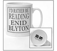 Bagamug I'd Rather be Reading ENID BLYTON Black and White Ceramic Mug New Unique Easy Gift for All Occasions