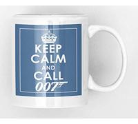 Bagamug Keep Calm 007 - Blue Ceramic Mug New Unique Easy Gift for The James Bond Fan