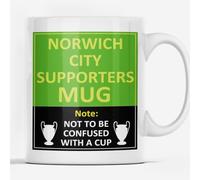 Bagamug Not to be Confused with a Cup - Norwich Football Supporter Mug - Joke Funny Rival Gift