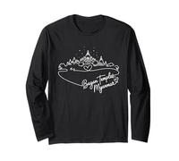 Bagan Temples, Myanmar Signature Heart Art Souvenir Long Sleeve T-Shirt