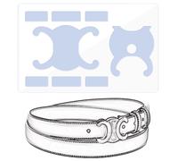BagArmor Hardware Protective Film, Compatible with Celine Triomphe Belt 25mm. Purse Hardware Sticker Transparent, Anti-Scratch, Clear
