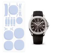BagArmor Protective Film for Patek Philippe Aquanaut Ref.5167. Transparent skin full watch Screen Protector Body Cover Sticker(Full Body Film x2)