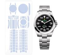 BagArmor Protective Film for Rolex Air-King 40mm Ref. 126900. Transparent skin full watch Screen Protector Body Cover Sticker(Full Body Film x2) N