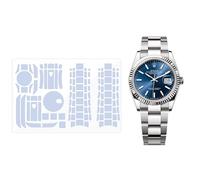 BagArmor Protective Film for Rolex Datejust 36mm 126231 126233 126234 Oyster bracelet. Transparent skin full watch Screen Protector Body Cover Sticker(Full Body Film x2)