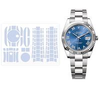 BagArmor Protective Film for Rolex Datejust 41mm 126331 126333 126334 Oyster bracelet. Transparent skin full watch Screen Protector Body Cover Sticker(Full Body Film x2)