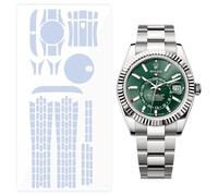 BagArmor Protective Film for Rolex Sky-Dweller 42mm Ref. 336933, 336934, 336935, 336938 Oyster. Transparent skin full watch Screen Protector Body Cover Sticker(Full Body Film x2) N