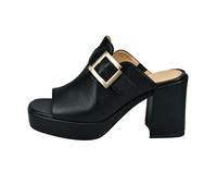 BAGATT Women's Cesena Mule, Black, 36 EU, Black, 4 UK