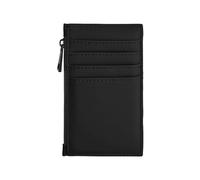 Bagbase - 100% Recycled Polyester with Matte-Look PU Coating Card Holder - Matte Black, Business Card Holders and Office Organiser for Men and for Women - Travel Essentials, Mens Wallets
