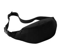 Bagbase Adjustable Belt Bag (2.5 Litres) (Pack Of 2) Black (One Size)