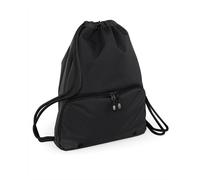 Bagbase Athleisure Water Resistant Drawstring Sports Gymsac Bag in Jet Black Bagbase Jet Black