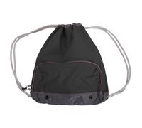 Bagbase Athleisure Water Resistant Drawstring Sports Gymsac Bag in True Black Bagbase True Black
