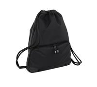 Bagbase Athleisure Water Resistant Drawstring Sports Gymsac Bag Pack of 2 in True Black Bagbase True Black