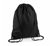 BagBase BG010BLAC Premium Gymsac Backpack - Black, Medium