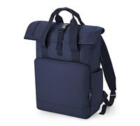 BagBase BG118L Recycled Twin Handle Roll-Top Laptop Backpack - Navy Dusk