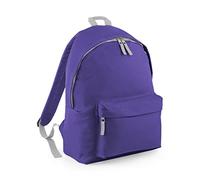 BagBase BG125J Junior Fashion Backpack - Purple/Light Grey