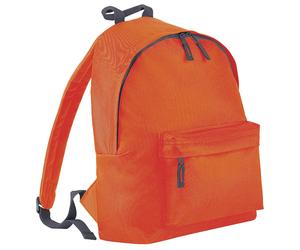BagBase BG125ORGP Original Fashion Backpack - Orange/Graphite Grey, Medium