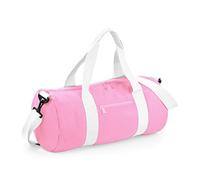 BagBase BG140 Original Barrel Bag - Classic Pink/Off White