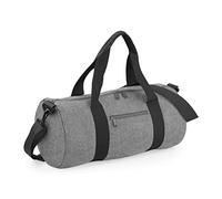 BagBase BG140 Original Barrel Bag - Grey Marl/Black