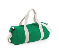 BagBase Original Barrel Bag BG140 – Kelly Green/Off White