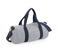BagBase BG140 Original Barrel Bag - Light Grey/French Navy