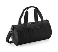 BagBase BG140s Mini Barrel Bag - Black/Black