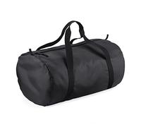 BagBase BG150 Packaway Barrel Bag - Black/Black