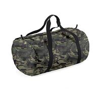 BagBase BG150 Packaway Barrel Bag - Jungle Camo/Black