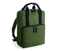 BagBase Recycled Twin Handle Cooler Backpack One Size Military Green