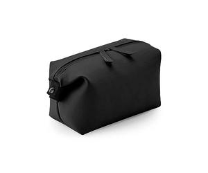 BagBase BG330 Matte PU Accessory Pouch - Eco-Friendly Toiletry & Makeup Bag - Perfect Travel Essential - 2L capacity - Black
