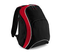 BagBase BG571BKCR Teamwear Backpack Black/Classic Red/White Bg571 - Black/Classic Red/White, M
