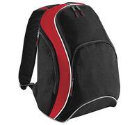 BagBase BG571BKCR Teamwear Backpack Black/Classic Red/White Bg571 - Black/Classic Red/White, M