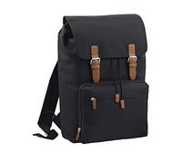BagBase BG613BLAC Vintage Laptop Backpack Black Bg613 - Black, M