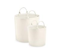 BagBase BG728 Felt Storage Trug - Stylish Organiser for Toys, Clothes & Home Essentials - Soft-Touch Polyester Felt - Small - Soft White