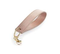 BagBase BG747 Boutique Wristlet & Key Clip - Saffiano Fine Grain Leather-Look - Stylish Accessory for Boutique Bags & Clutch bags - Rose Gold