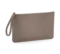 BagBase BG750 Boutique Accessory Pouch - Premium Leather-Look PU - Essential for Travel & Cosmetic - Taupe