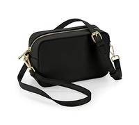 BagBase BG758 Boutique Cross Body Bag - Chic Leather-Look PU - Classic Handbag & Shoulder Bag for Women - Travel & Daily Essentials - Black