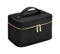 BagBase BG763 Boutique Vanity Case - Elegant Leather-Look PU - Perfect for Makeup & Travel Needs - Gifts for Women - Black