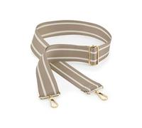 BagBase BG765 Boutique Adjustable Bag Strap - Essential Accessory for Handbags & Shoulder Bags - 100% Leather-look PU - Taupe & Oyster