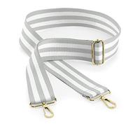 BagBase BG765 Boutique Adjustable Bag Strap - Light Grey/White