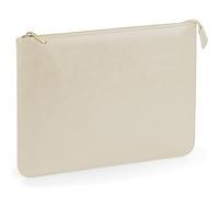 BagBase BG769 Boutique Document Slip - Premium A4 Wallet Folder Zip - 100% Leather-Look PU - Multi-Purpose & Stylish - Oyster