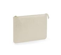 BagBase BG769 Boutique Document Slip - Premium A4 Wallet Folder Zip - 100% Leather-Look PU - Multi-Purpose & Stylish - Oyster