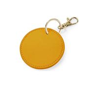Bagbase Boutique Circular Key Clip in Mustard Bagbase Mustard One Size