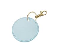 Bagbase Boutique Circular Leather-Look PU Keyclip in Blue Bagbase Blue One Size