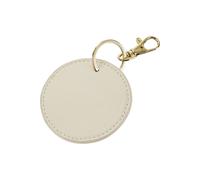 Bagbase Boutique Circular Leather-Look PU Keyclip in Natural Bagbase Natural One Size