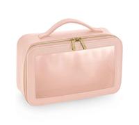 (One Size, Soft Pink) Bagbase Boutique Clear Toiletry Bag