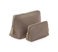 Bagbase Boutique Leather-Look PU Accessory Bag in Taupe | Size: Large Bagbase Taupe L
